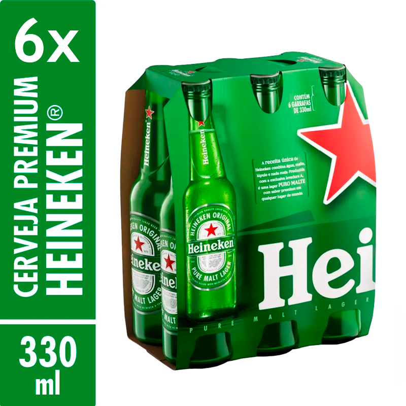 BRINDE 1x Caixa de Heineken 330ml